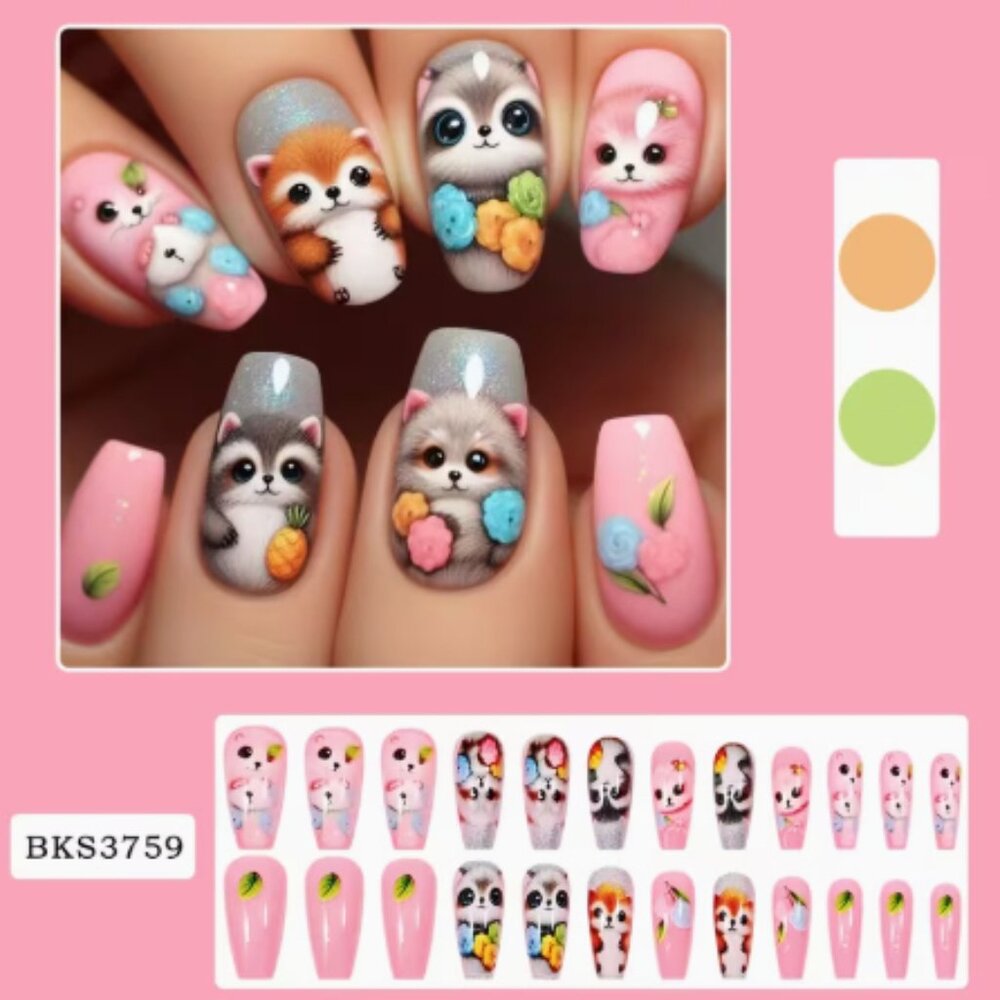 24 Piece Colorful DIY Nail Sets...Buyers Choice - Picture 5 of 10